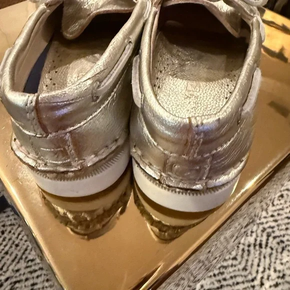 Sperry Topsider Women's Metallic Boat Shoes 7 - Picture 6 of 10